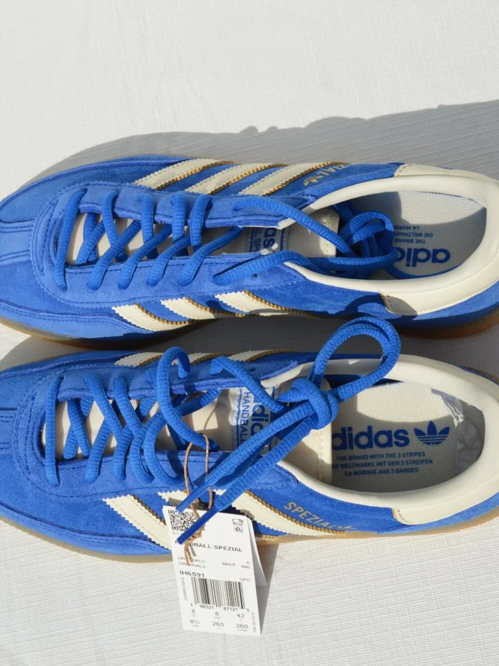 Adidas HANDBALL SPEZIAL SHOES Blue Size 8.5 (New)